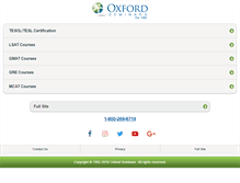 Tablet Screenshot of oxfordseminars.ca